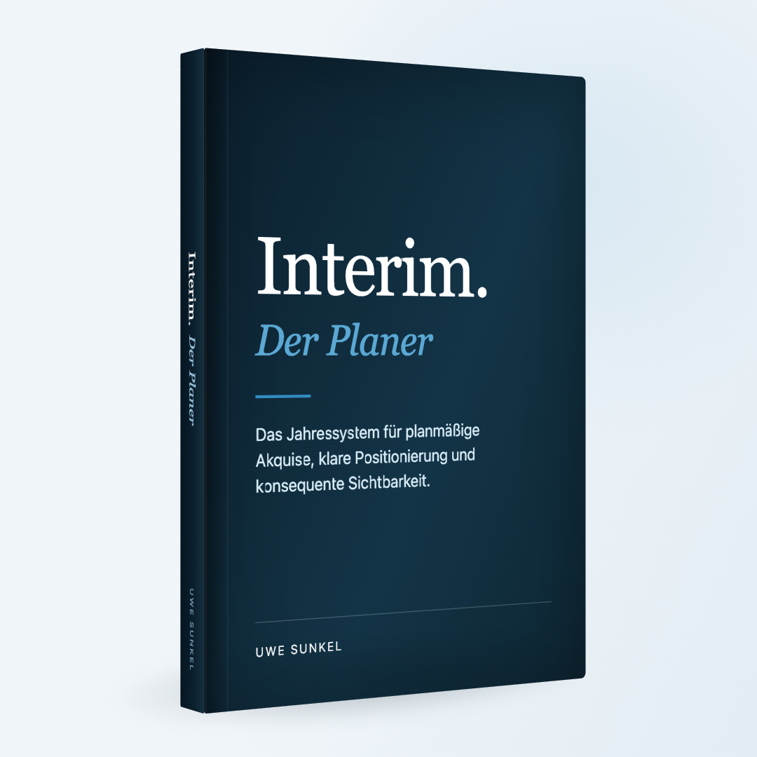 Interim. Der Planer, Buchcover